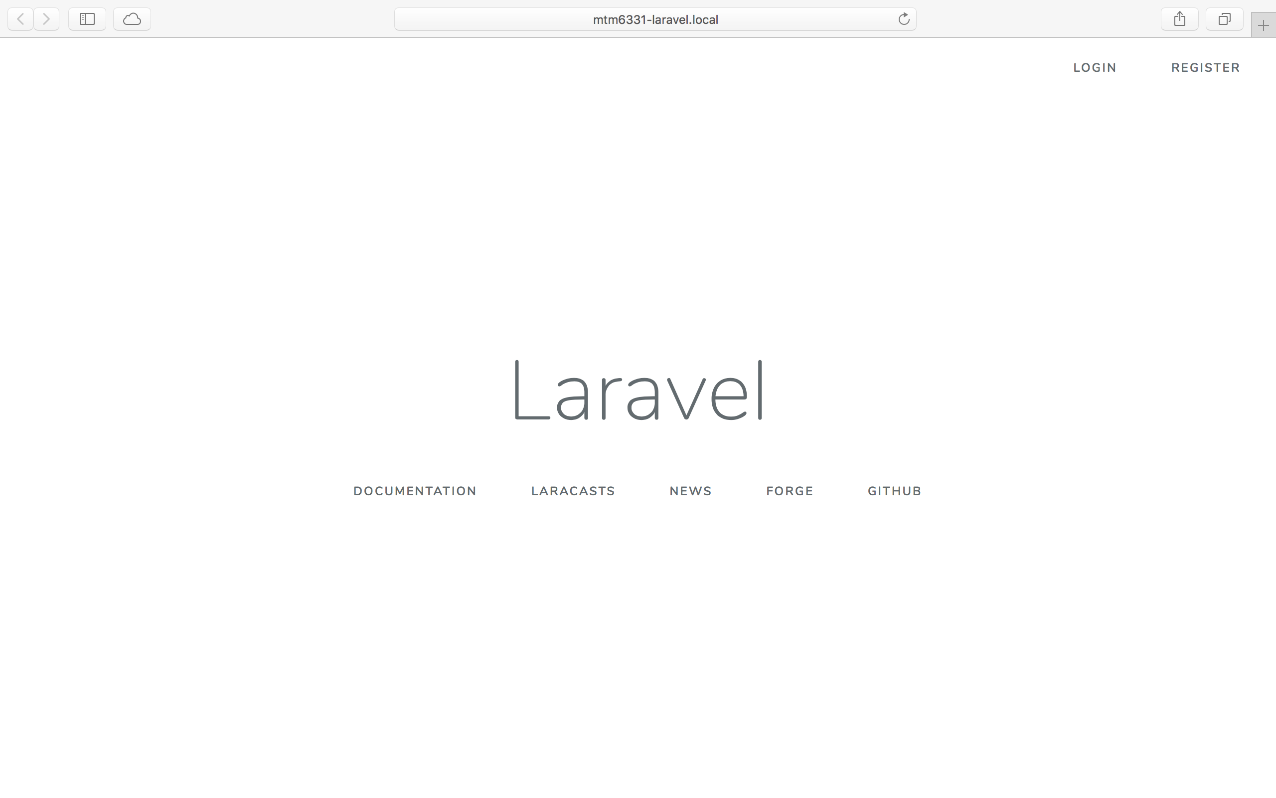 Laravel Welcome Page